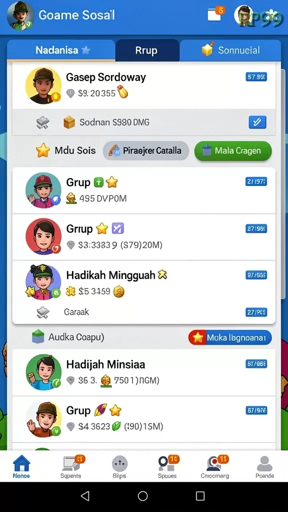 Cuplikan layar KITAWD — menu navigasi